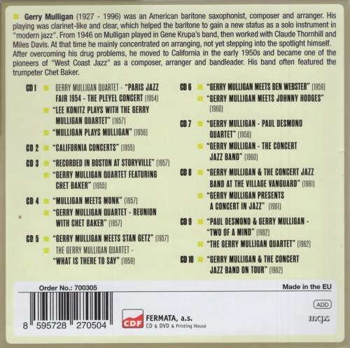 Gerry Mulligan - 19 Original Albums - Milestones Of A Legend (10CDs) (2024)