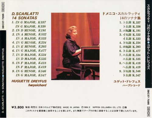 Huguette Dreyfus - Scarlatti: 14 Sonatas (1978) [1986]