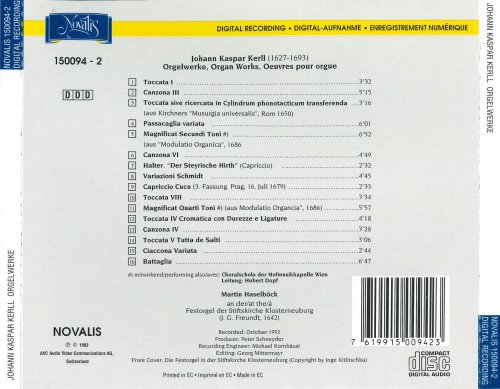Martin Haselböck - Kerll: Organ Works (1993)