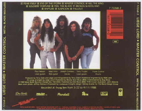 Liege Lord - Master Control (1988) [2011]