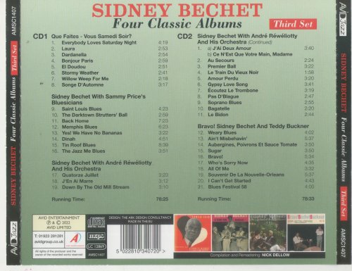 Sidney Bechet - Four Classic Albums (2CD, 2022)