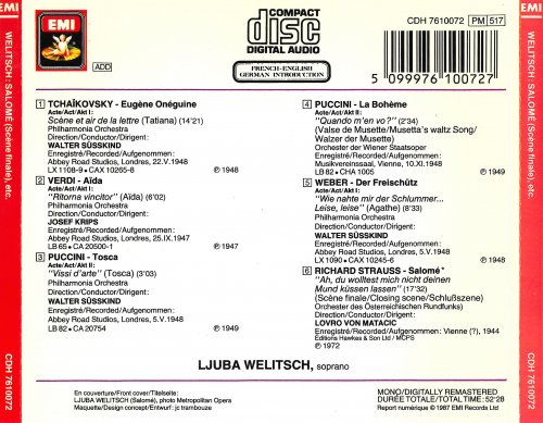 Ljuba Welitsch - Scène Finale De Salomé (1987)