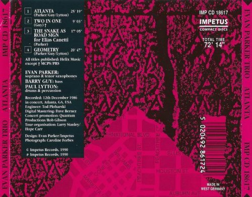 Evan Parker, Barry Guy, Paul Lytton - Atlanta (1990)