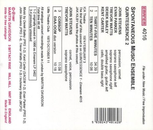 Spontaneous Music Ensemble - Quintessence 2 (1997)