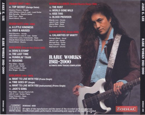 Jake E. Lee - Rare Works 1981-2000 (2020)