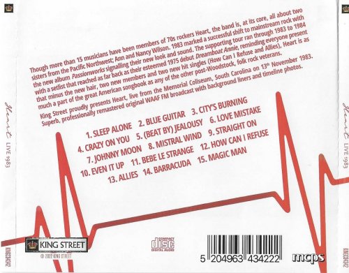 Heart - Live 1983 (2022) [Alive The Live Series]