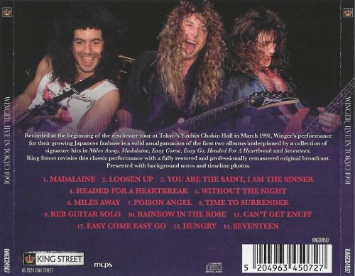 Winger - Live In Tokyo 1991 (2023) [Alive The Live Series]