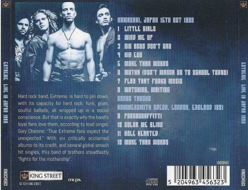 Extreme - Live In Japan 1989 (2024) [Alive The Live Series]