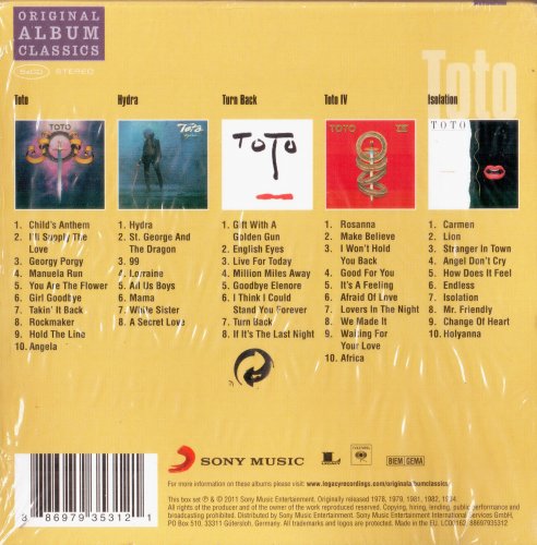 Toto - Original Album Classics (Box Set, 2011) CD-Rip