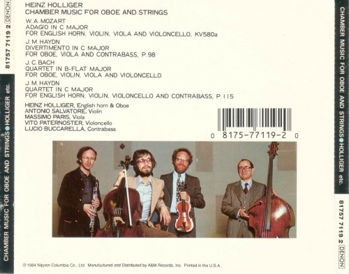 Heinz Holliger, Antonio Salvatore, Massimo Paris, Vito Paternoster, Lucio Buccarella - Chamber Music For Oboe And Strings (1984)