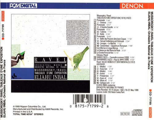 Eliahu Inbal - Mussorgsky: Tableaux D'Une Exposition (1989)