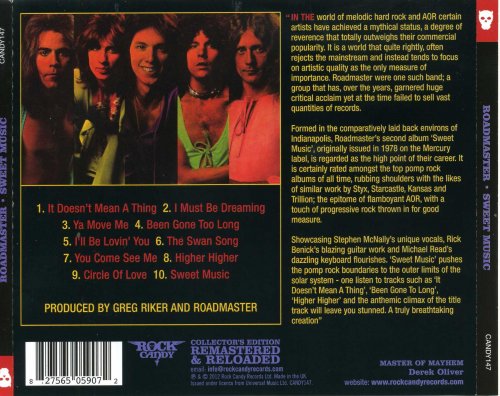 Roadmaster - Sweet Music (1978) [2012 Rock Candy Remastered]