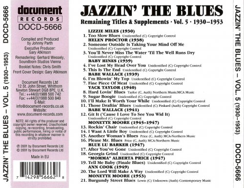 VA - Jazzin' The Blues, Vol. 5 (1930-1953) (2001)