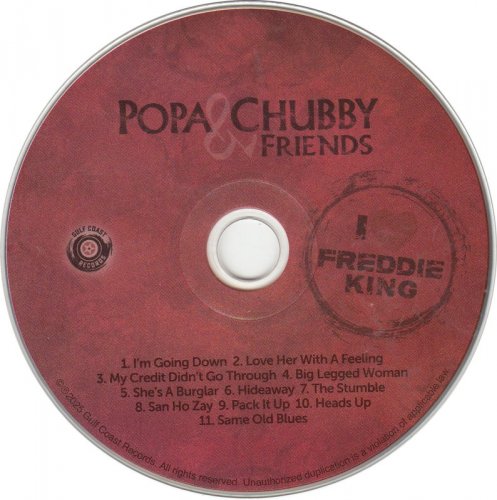 Popa Chubby & Friends - I Love Freddie King (2025) CD-Rip