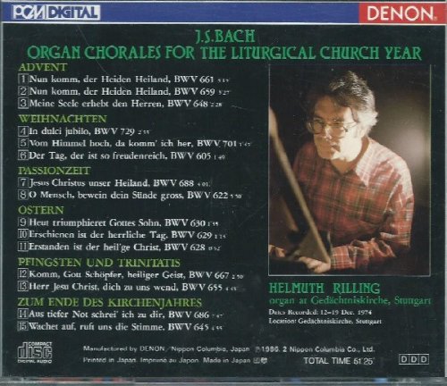 Helmuth Rilling - J.S.Bach: Organ Chorales For The Liturgical Church Year (1986)