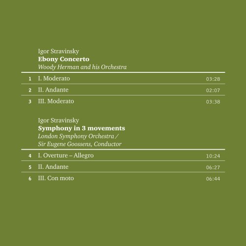 Woody Herman, Eugene Goossens - Stravinsky: Ebony Concerto & Symphony in 3 Movements (1960) [2013] Hi-Res