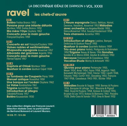 Orchestre National de la Radiodiffusion Française, Pedro de Freitas Branco - Ravel: Les chefs-d'œuvre - La discothèque idéale de Diapason, Vol. 32 (2025)