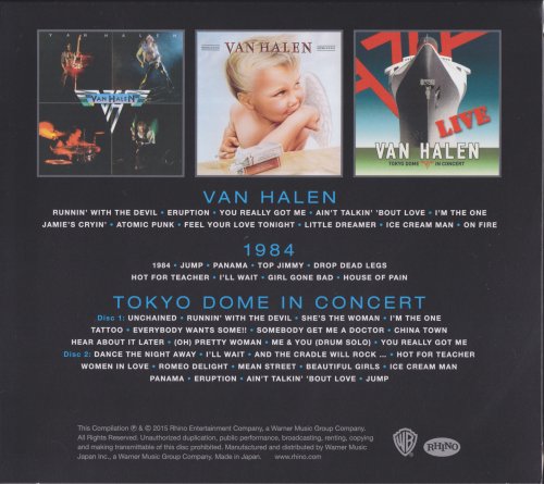 Van Halen - Deluxe: Van Halen / 1984 / Tokyo Dome In Concert (2015) [4CD Box Set]