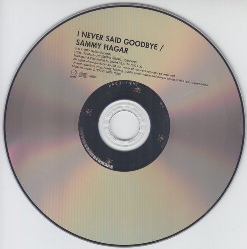 Sammy Hagar - I Never Said Goodbye (1987) [2013 Japanese Edition]