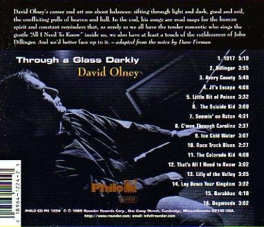 David Olney - Through A Glass Darkly (1999)