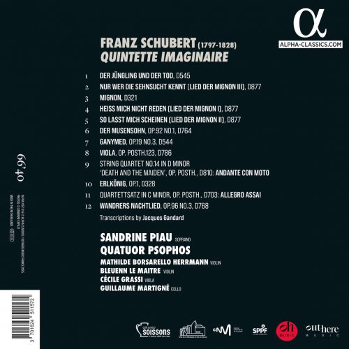 Sandrine Piau, Quatuor Psophos - Schubert: Quintette imaginaire (2025) [Hi-Res]