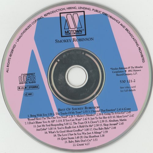 Smokey Robinson & The Miracles - The Greatest Hits (1992)