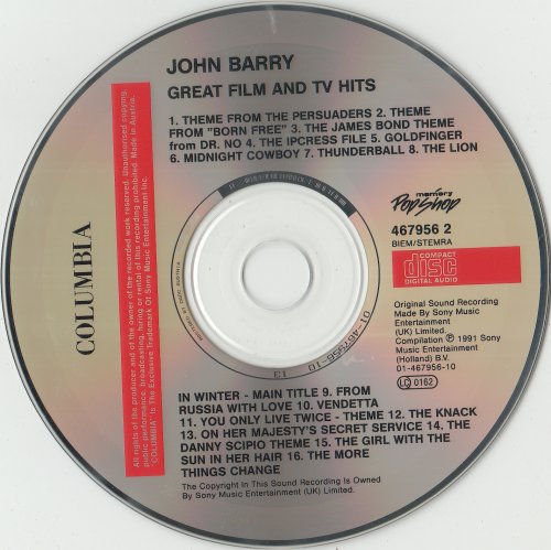 John Barry - Great TV And Film Hits (1991)