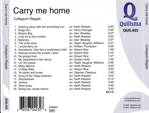 Collegium Regale, Choir of King’s College - Carry Me Home: Folksongs from Around the World (2001)