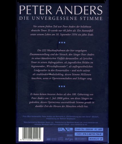 Peter Anders - Die unvergessene Stimme (2013) [10CD Box Set]