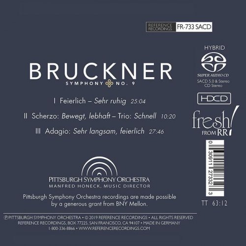 Manfred Honeck - Bruckner: Symphony No. 9 (2018) [2019 SACD]