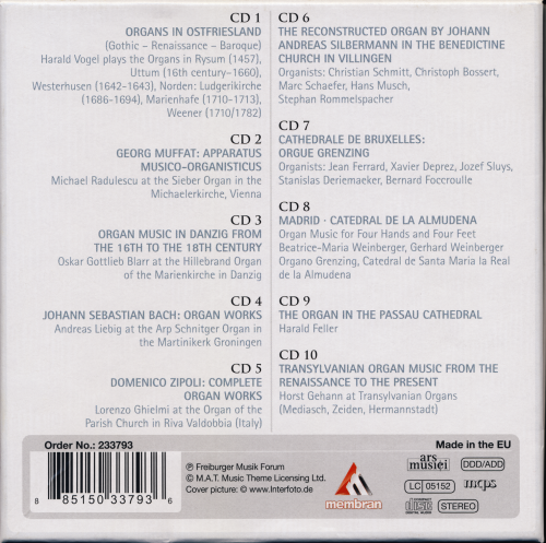 VA - Famous Organ Music from Europe (2013) [10CD Box Set]