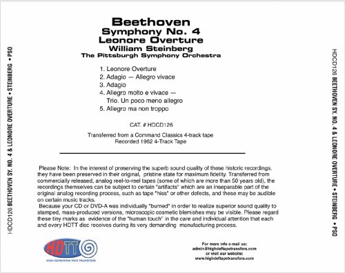 William Steinberg - Beethoven: Symphony No.4 (1961) Hi-Res