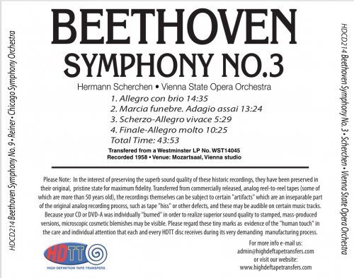 Hermann Scherchen - Beethoven: Symphony No. 3 "Eroica" (1958) Hi-Res