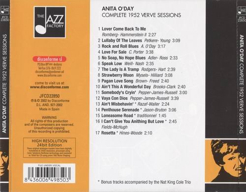 Anita O'Day - Complete 1952 Verve Sessions (2002)