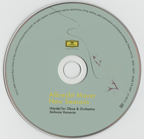 Albrecht Mayer - New Seasons: Handel for Oboe & Orchestra (2006) CD-Rip