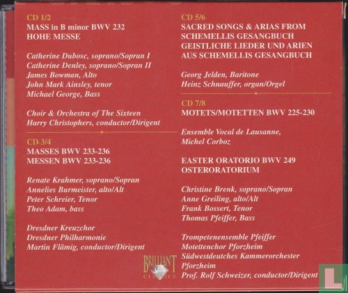VA - Bach Edition Volume 2 - Vocal Works Vol. I / Vokalwerke (8 CD Box Set) (2000)