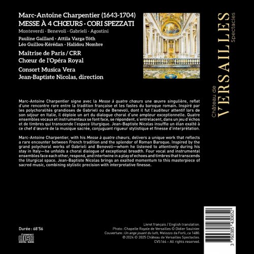 Jean-Baptiste Nicolas, Consort Musica Vera, Chœur de l'Opéra Royal, Chœur de la Maîtrise du CRR de Paris - Charpentier: Messe à 4 Chœurs. Cori Spezzati (2025) [Hi-Res]