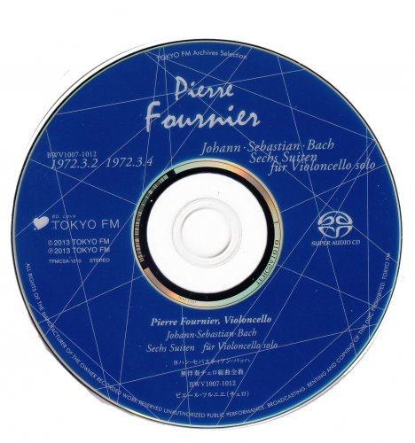 Pierre Fournier - J.S.Bach: Sechs Suiten Für Violoncello Solo (Tokyo 1972) (2013) [SACD]