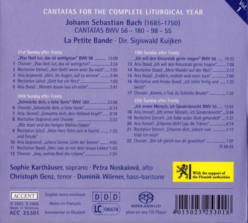 Sigiswald Kuijken - Bach: Cantatas for the Liturgical Year (2006) [SACD]