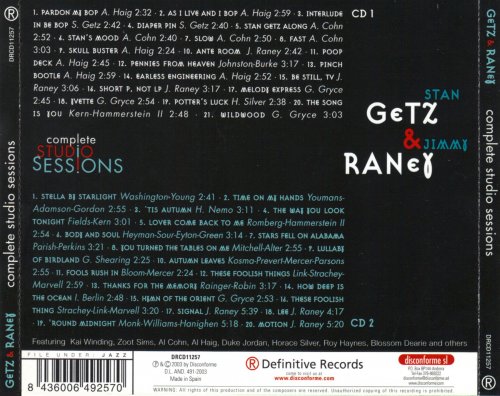 Stan Getz & Jimmy Raney - Complete Studio Sessions (2003, 2CD)