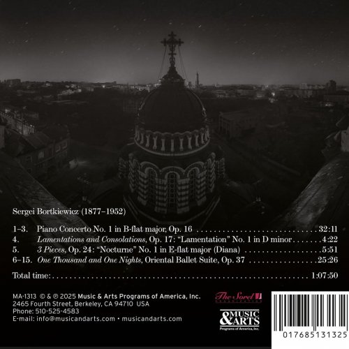 Anna Shelest, Estonian National Symphony Orchestra, Neeme Järvi - A Romantic from Kharkiv: Music of Sergei Bortkiewicz (2025) [Hi-Res]