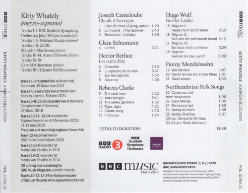 Kitty Whately, BBC Scottish Symphony Orchestra, John Wilson - BBC Music Magazine October 2025 (vol.33 no.13) (2025)