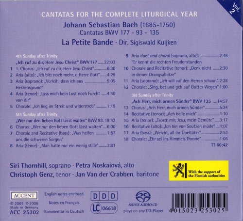 Sigiswald Kuijken - Bach: Cantatas for the Complete Liturgical Year Vol.2 (2006) [SACD]