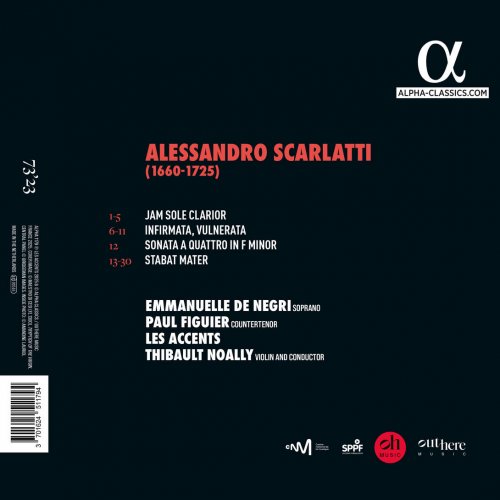 Emmanuelle de Negri, Paul Figuier, Thibault Noally, Les Accents - A. Scarlatti: Stabat Mater & Mottetti (2025) [Hi-Res]