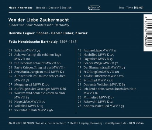 Henrike Legner, Gerold Huber - Von der Liebe Zaubermacht (2025) [Hi-Res]