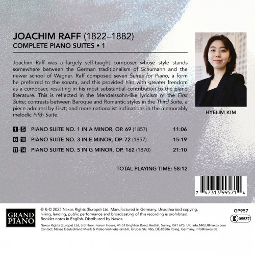 Hyelim Kim - Raff: Complete Piano Suites, Vol. 1 (2025) [Hi-Res]