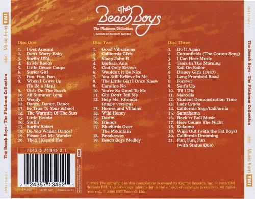 The Beach Boys - The Platinum Collection (Sounds Of Summer Edition) (2005)