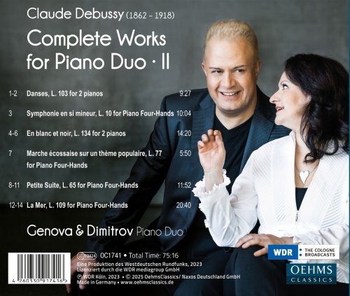 Genova, Dimitrov Piano Duo - Debussy: Complete Works for Piano Duo, Vol. 2 (2025) [Hi-Res]