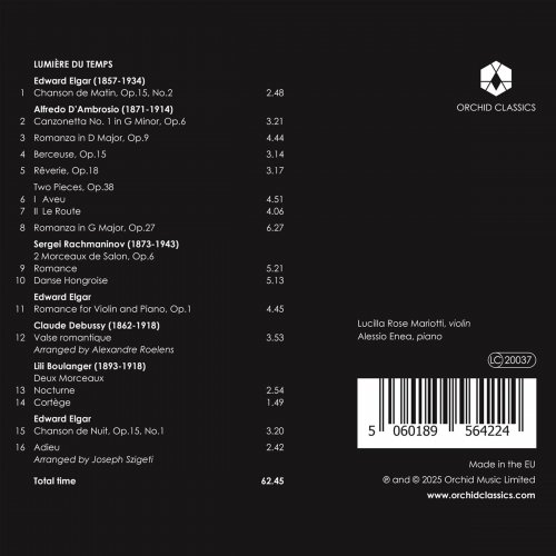 Lucilla Rose Mariotti, Alessio Enea - Lumière du temps (2025) [Hi-Res]