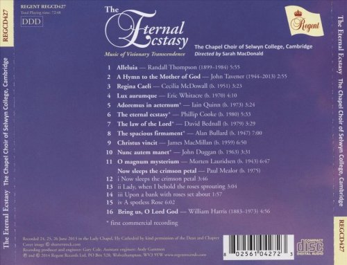 The Chapel Choir of Selwyn College, Cambridge, Sarah MacDonald - The Eternal Ecstasy (2015)